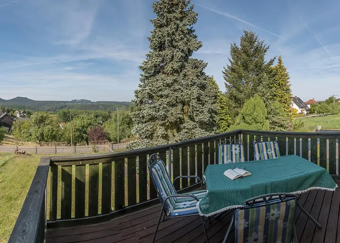 Rundblick Im Elbsandsteingebirge Bei Bad Schandau